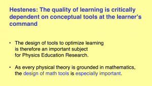 Hestenes on Conceptual Learning 9